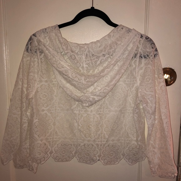 Lace Cover Up with hood! - Picture 4 of 5